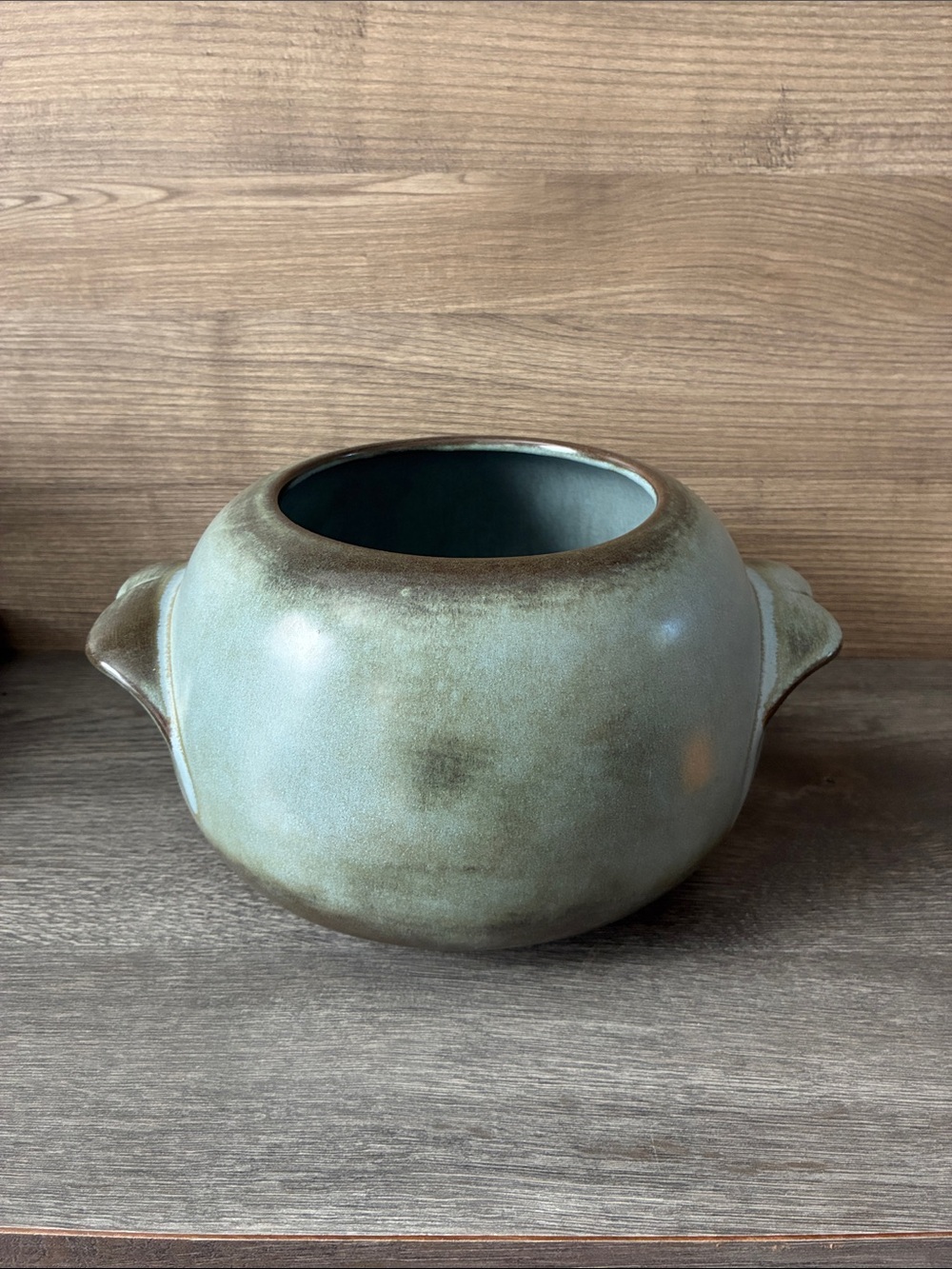 Frankoma Prairie Blue,
4W Bean Pot or Casserole Dish NO LID